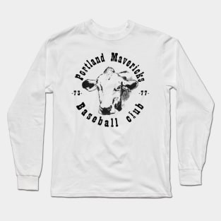 Portland Cows Mavericks Baseball Long Sleeve T-Shirt